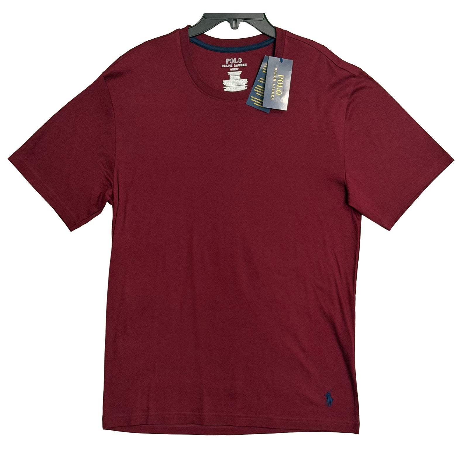 Polo Ralph Lauren T-Shirt Men's Small Crew Neck Short Sleeve Burgundy