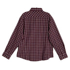 Mizzen+Main Men's XXL Trim Fit City Flannel Twill Shirt Wine Richard Plaid