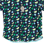 Visconti Black Shirt Men's Small Casual Button-Up Shirt Short Sleeve Stretch
