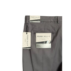 Perry Ellis Portfolio Pants Men's 38"x32" Slim Fit Dress Pant Chiseled Stone