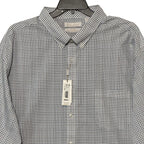 Roundtree & Yorke Performance Dress Shirt Men's 4XB LS Big & Tall White Check