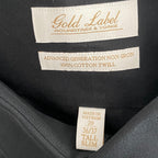 Roundtree & Yorke Dress Shirt Men's 20 36/37 Tall Slim Cotton Twill Black