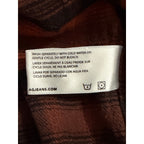 AG Los Angeles Shirt Men's Large Classic Fit Mason Work Shirt Burgundy Plaid