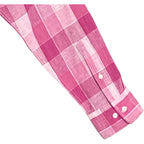 Tommy Bahama Shirt Men's XL "Barbados Breeze Stretch" Shirt Pink Linen Blend