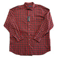 Polo Ralph Lauren Shirt Men's 3XLT Big & Tall Long Sleeve Red Navy Check