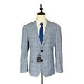 Alfani Alfatech Sport Coat Men's 46R Slim Fit Stretch Blue Plaid