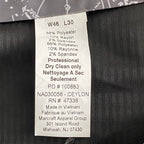 Nautica Ceylon Dress Pant Men's 46x30 Flat Front Active Stretch Light Grey