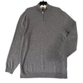 Boss H-Hemario Quarter Zip Sweater Men's 4XT Big & Tall Wool Cashmere Gray