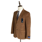 Nautica Sport Coat Men's 40 Regular Corduroy Modern Fit Camel Brown