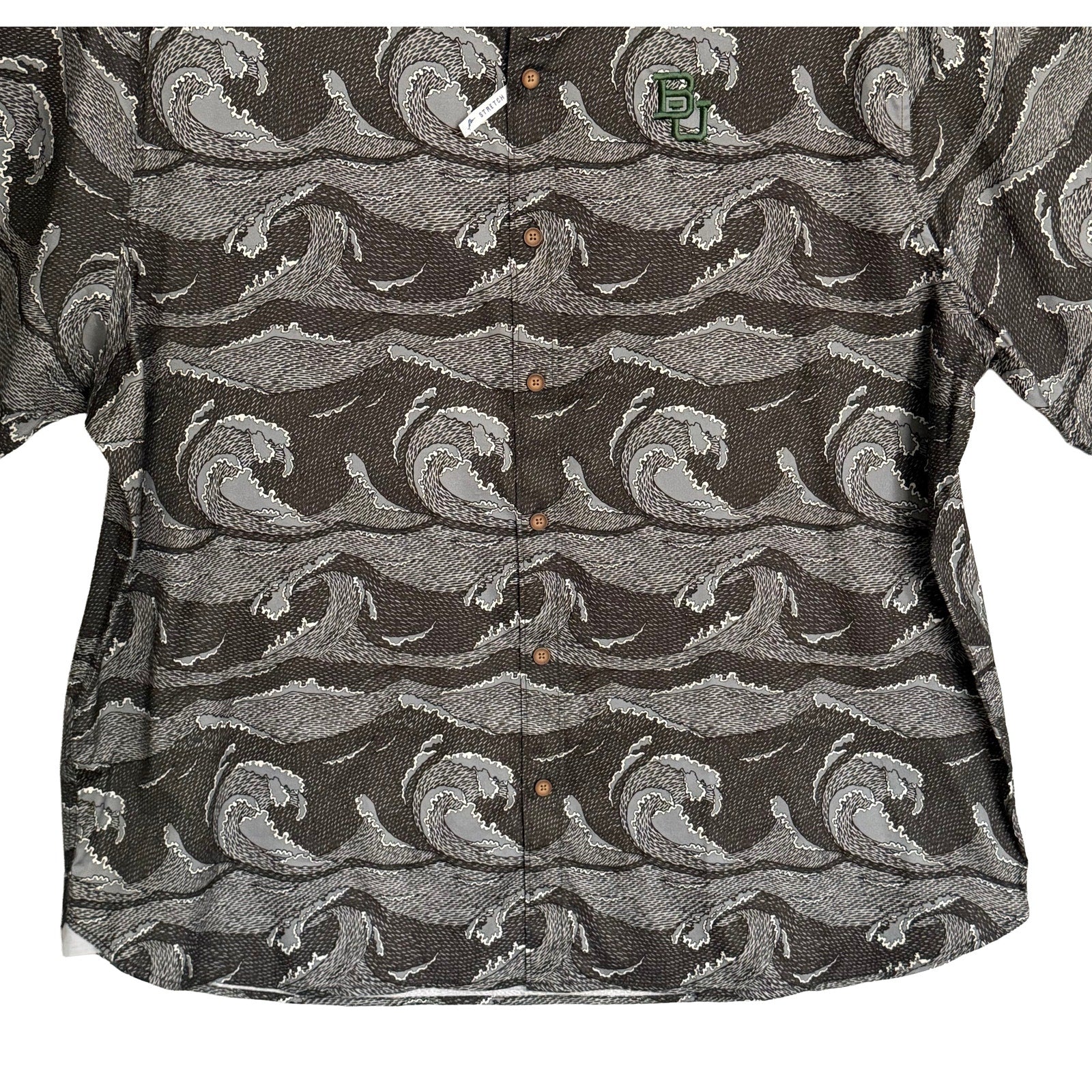 Tommy Bahama Men's 3XL Collegiate Shirt Baylor University Black Gray