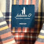 Johnnie-O Knick Performance Men's Medium Flannel Button-Down Shirt Pumpkin