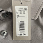 Daniel Cremieux Polo Shirt Men's XL Long Sleeve Pima Cotton Lt Grey Heather