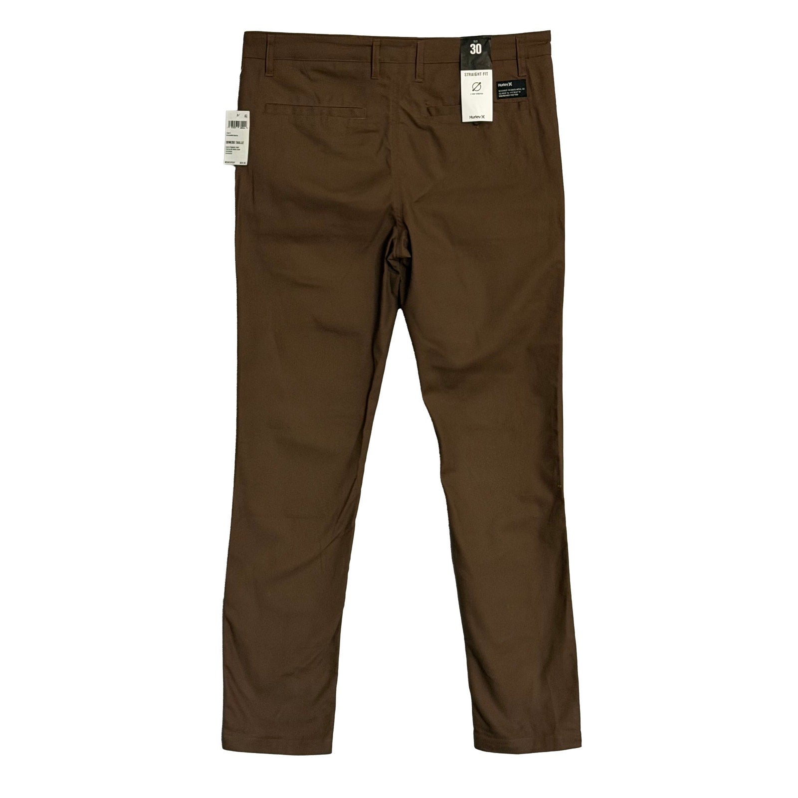 Hurley Icon Straight Pant Men's 30"x30" Straight Fit 2-Way Stretch Expresso