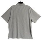 Criquet Polo Shirt Men's XXL Short Sleeve Stretch Fabric Grey Stripe