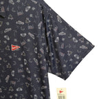 Breezy Polo Shirt Men's Small "The Kick Back Polo" Short Sleeve Stretch Navy