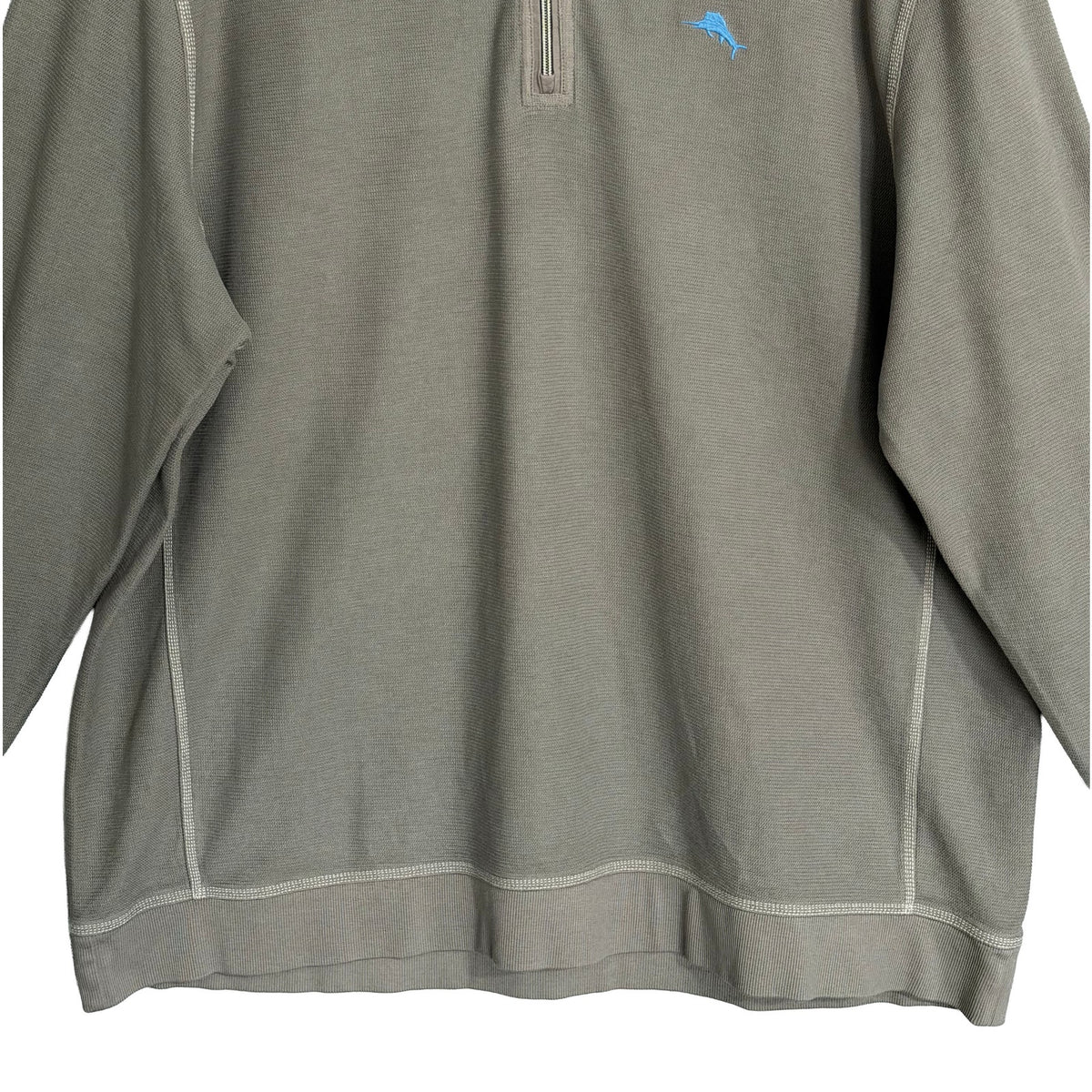 Tommy Bahama Half-Zip Men's 2XLT Big & Tall Montego Bay Sweatshirt Shadow