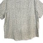 Boss Shirt Men's 3XL Big & Tall Short Slv Stretch Linen Shirt Green Floral