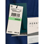 Perry Ellis Portfolio Pants Men's 34"x32" Dress Pants Modern Fit Navy