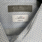 Daniel Cremieux Linen Shirt Men's XXL Signature Albini Fabrics Blue & White