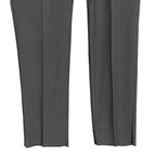 Daniel Cremieux Dress Pant Men's 46R Traveler Raw Hem Comfort Waistband Grey