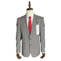 Calvin Klein Suit Jacket Men's 40R Xtra Slim Fit Wool Blend Light Grey Plaid