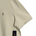 Polo Ralph Lauren Polo Shirt Men's XL Classic Fit Short Sleeve Stretch Cream