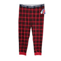 Nautica Sleep Pant Men's Medium RestLuxe Elastic Waist Pockets Red/Black Ck