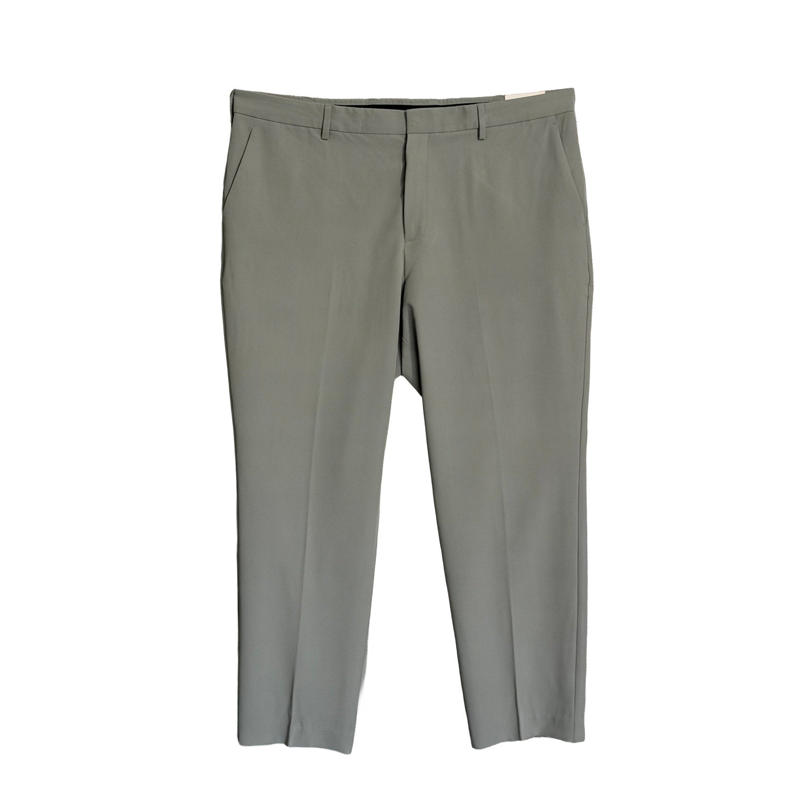 Perry Ellis Portfolio Pants Men's 40"x32" Modern Fit Dress Pant Chiseled Stone