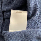 Daniel Cremieux V-Neck Sweater Men's Large Pima Cotton Cashmere Blend Navy