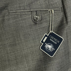 Daniel Cremieux Dress Pant Men's 46R Traveler Raw Hem Comfort Waist Gray