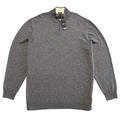 Boss H-Hemario Quarter Zip Sweater Men's 4XT Big & Tall Wool Cashmere Gray