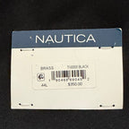 Nautica Overcoat Men's 44 Long Double-Breasted Wool Blend Lined Solid Black