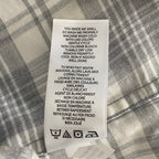 Travis Mathew Shirt Men's Small Cloud Collection Flannel Shirt Gray Plaid