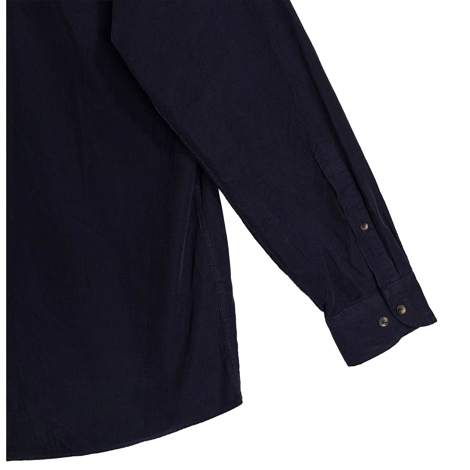 Peter Millar Cotton Cashmere Corduroy Sport Shirt Men's XL Navy Blue