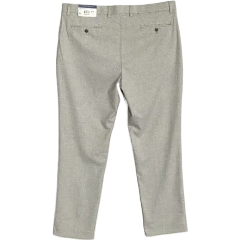 Tommy Hilfiger Men's 38x30 Tate Dress Pant Grey Houndstooth Stretch