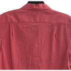 Polo Ralph Lauren Shirt Men's Small Classic Fit Short Slv Linen Blend Red