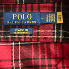 Polo Ralph Lauren Men's Medium Performance Camp Shirt Classic Fit Red Black