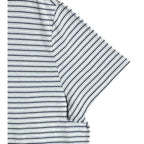 Michael Kors Polo Shirt Men's XXL Short Slv Cotton-Silk Pastel Blue Stripe