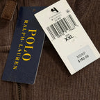Polo Ralph Lauren Quarter-Zip Men's XXL Mock Neck Cotton Knit Pullover Brown