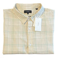 Vince Shirt Men's 2XL Classic Fit Linen Blend Long Sleeve Button-Up Shirt Beige