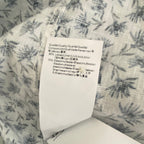 Boss Shirt Men's 5XL Big & Tall Short Sleeve Stretch Linen Shirt Blue Floral