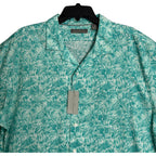 Daniel Cremieux Camp Shirt Men's XXL Pima Cotton Blend Button-Up Turquoise