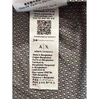 Armani Exchange Dress Shirt Men's Small Slim Fit Stretch Sage Diamond