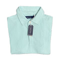 Nautica Men's Small Striped Short Sleeve Polo Shirt Seawater Blue