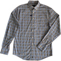 Johnnie-O Shirt Men's Small Long Sleeve Button Down Blue & Gray Plaid