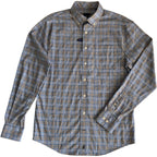 Johnnie-O Shirt Men's Small Long Sleeve Button Down Blue & Gray Plaid