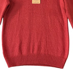 Faherty Heirloom Cotton Sweater Men's Medium Organic Cotton Crew Neck Red