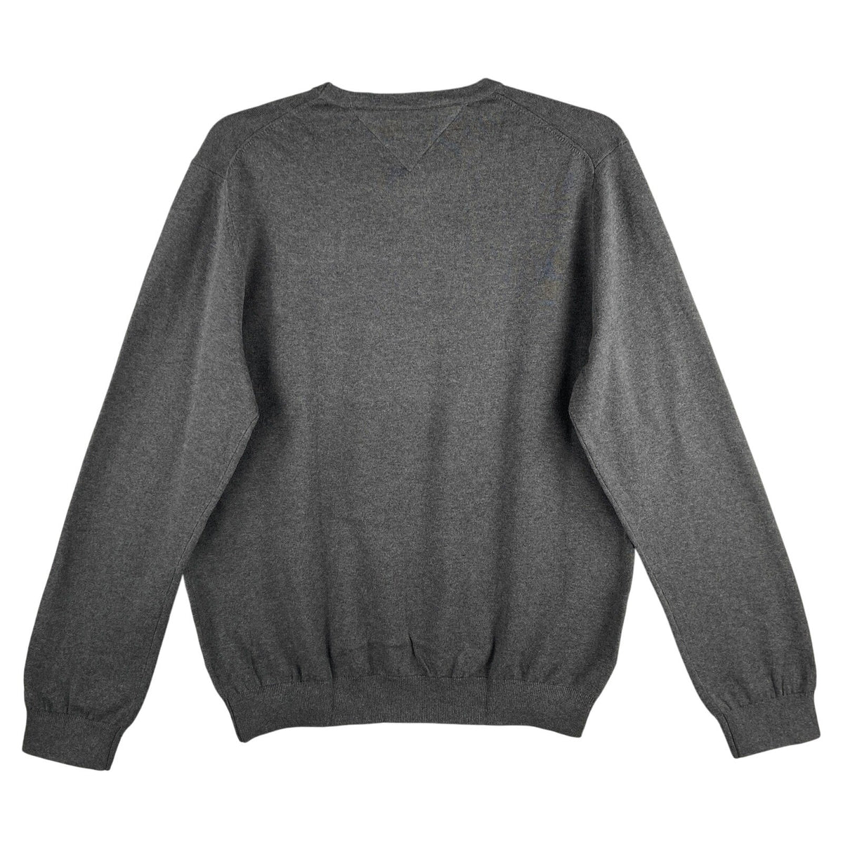 Tommy Hilfiger Sweater Men's XL Crew Neck Premium Cotton Long Sleeve Charcoal Grey