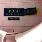 Polo Ralph Lauren Shirt Men's 18 34/35 Dress Shirt Long Slv Button-Down Pink