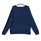 Hart Schaffner Marx Sweater Men's 3XB Big & Tall V-Neck Merino Wool Blue Heather